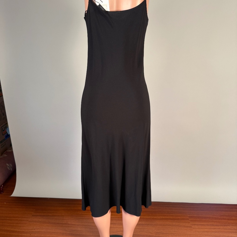 Theory Black Crepe Gown Size 8
